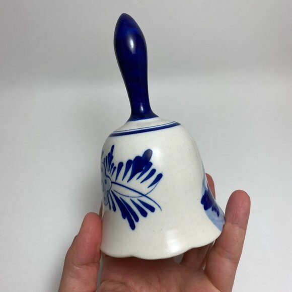 Delft Blue Ceramic Windmill Bell Blauw Dutch Holland Blue and White - Picture 4 of 6
